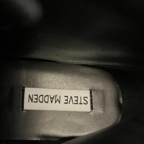 Steve Madden Women's Jazmin Black Combat Platform Ankle Boot sz 9 NWOB - Picture 11 of 15